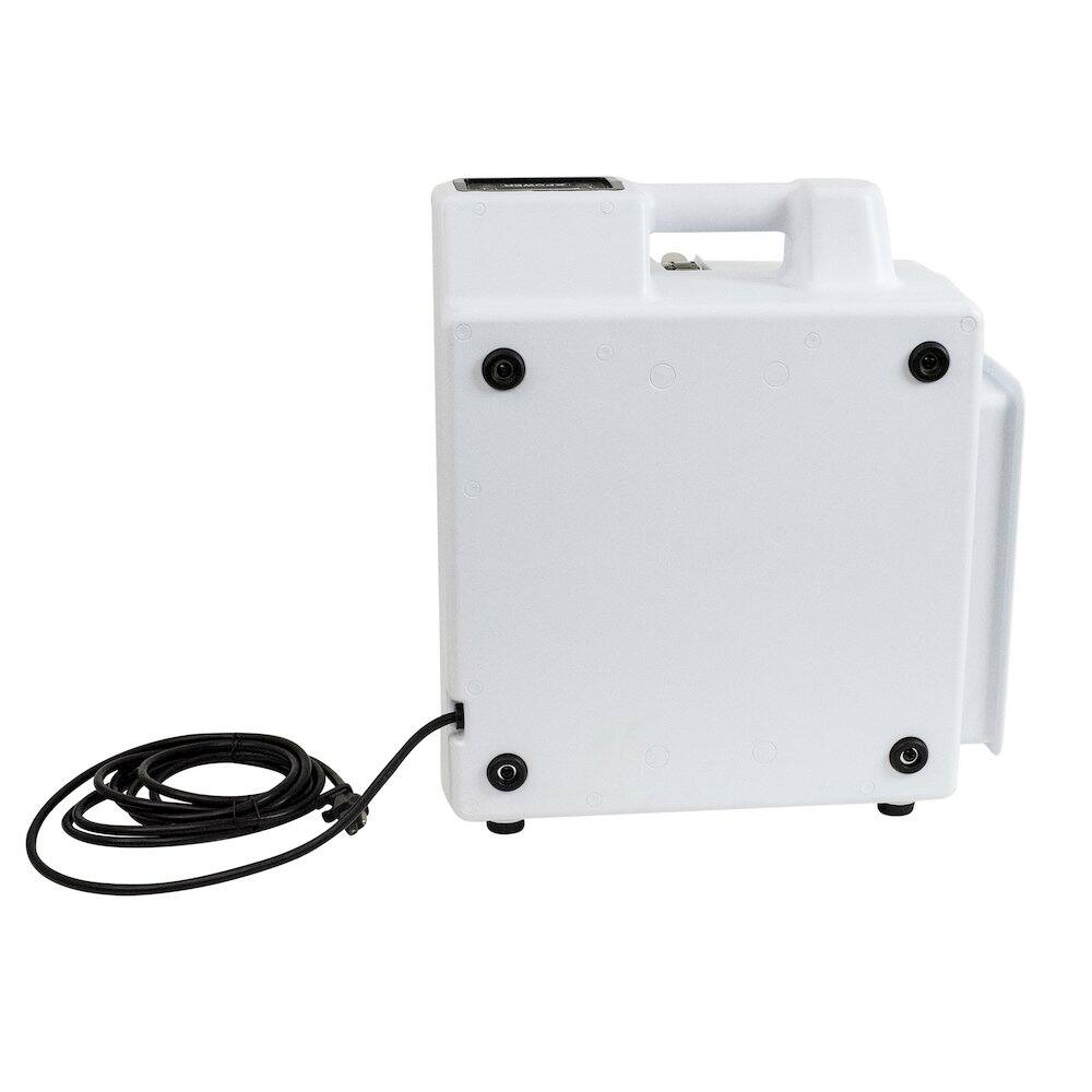 Angle. XPOWER - 3 Stage Filtration HEPA Purifier System with PM2.5 Air Quality Sensor - White.