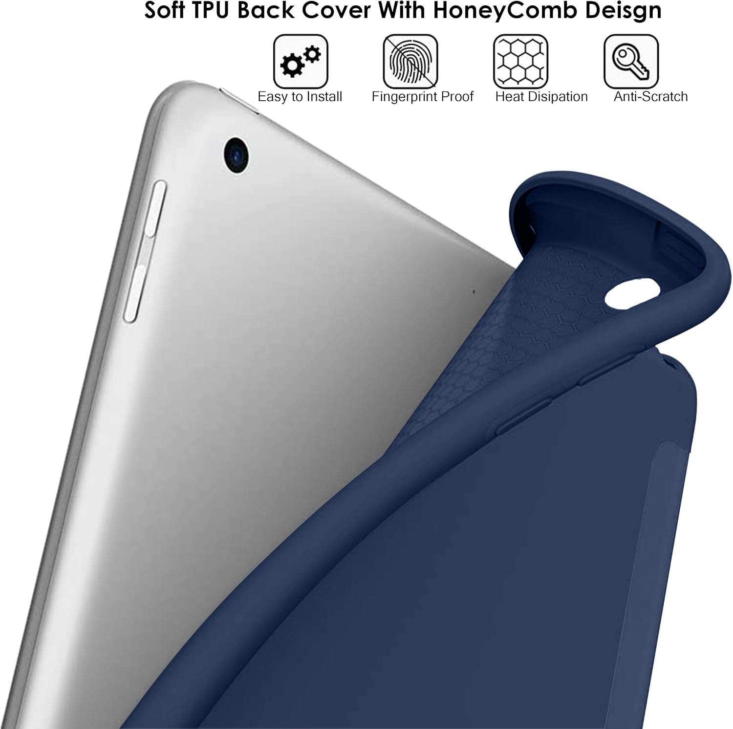 Soft TPU Back Cover With HoneyComb Design  
Easy to Install  
Fingerprint Proof  
Heat Dissipation  
Anti-Scratch