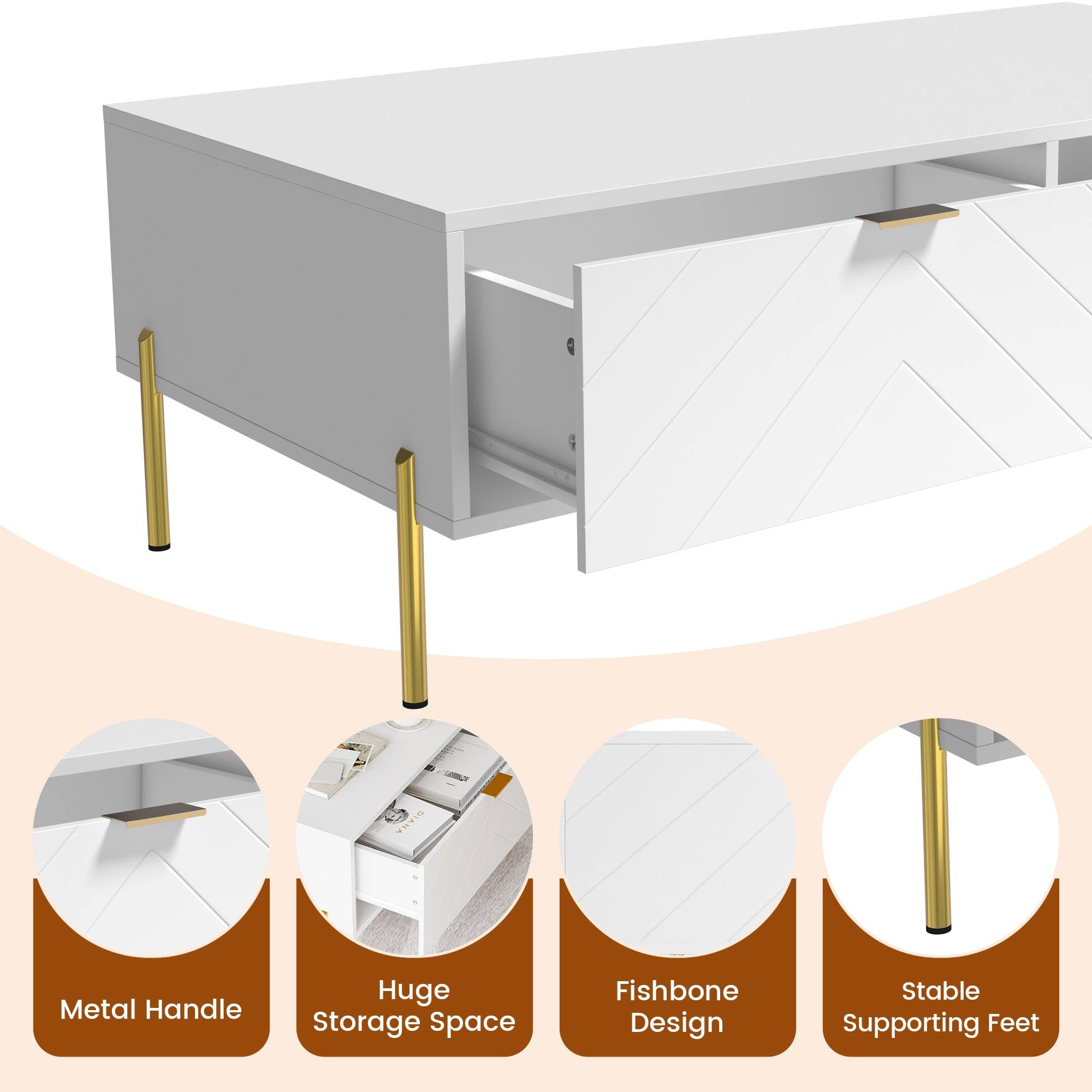 - Metal Handle
- Huge Storage Space
- Fishbone Design
- Stable Supporting Feet
