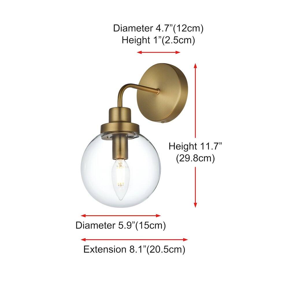 Diameter 4.7" (12cm)  
Height 1" (2.5cm)  
Height 11.7" (29.8cm)  
Diameter 5.9" (15cm)  
Extension 8.1" (20.5cm)
