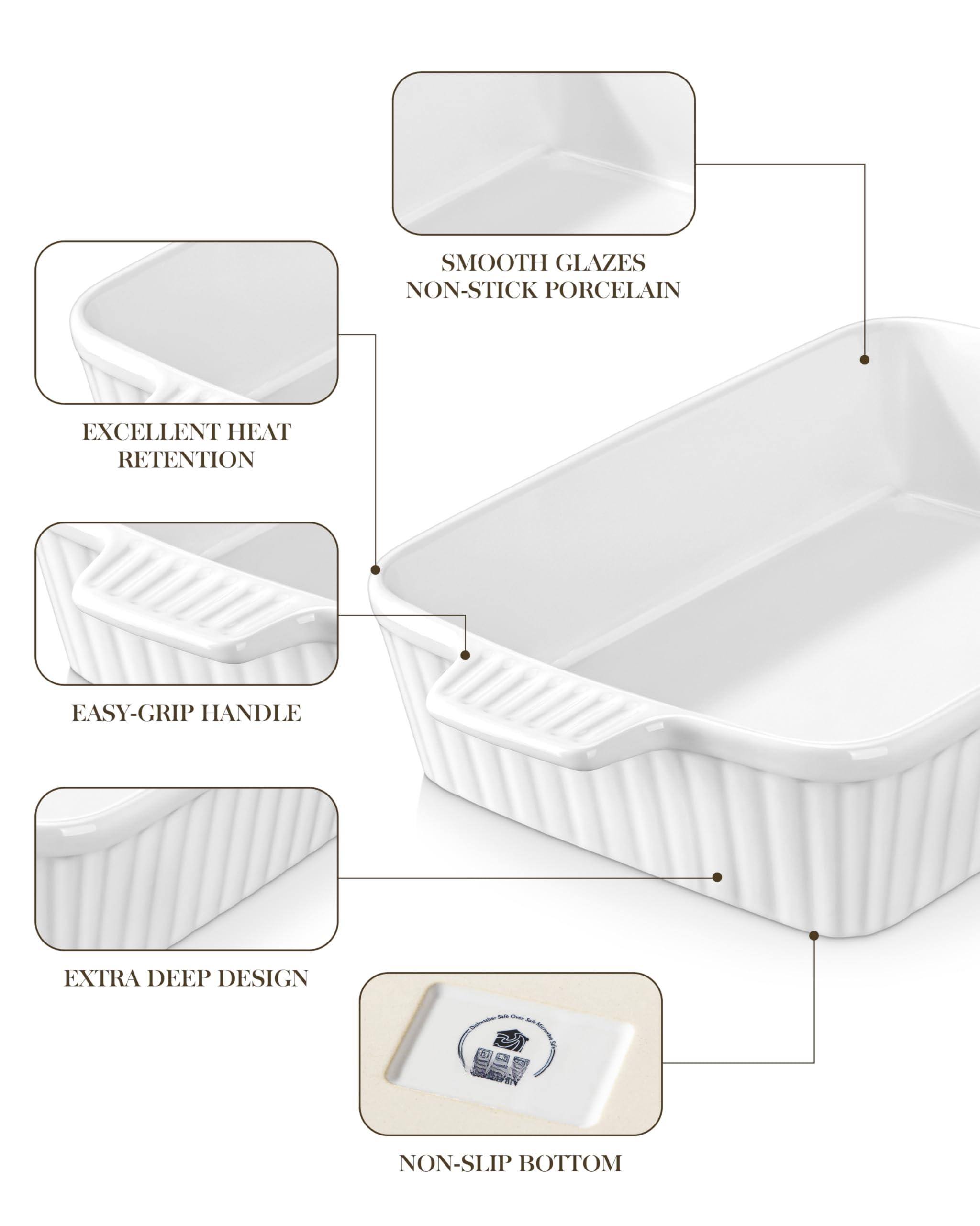 - Smooth Glazes
- Non-Stick Porcelain
- Excellent Heat Retention
- Easy-Grip Handle
- Extra Deep Design
- Non-Slip Bottom
