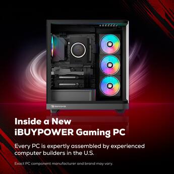 iBUYPOWER Trace Gaming Desktop PC AMD Ryzen 7 9700F, AMD Radeon RX iBUYPOWER Trace Gaming Desktop PC AMD Ryzen 7 9700F, AMD Radeon RX