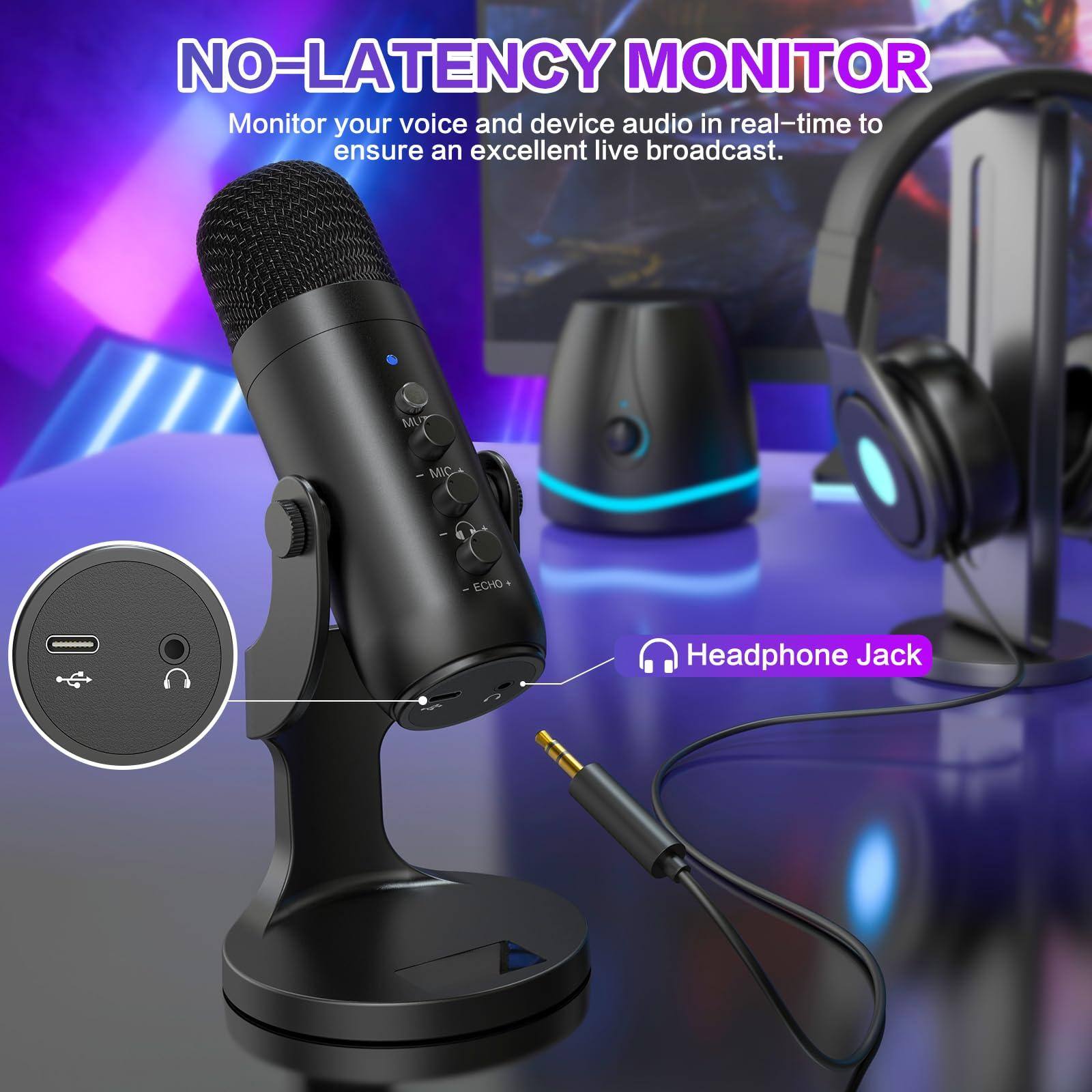 NO-LATENCY MONITOR

Monitor your voice and device audio in real-time to ensure an excellent live broadcast.

Headphone Jack