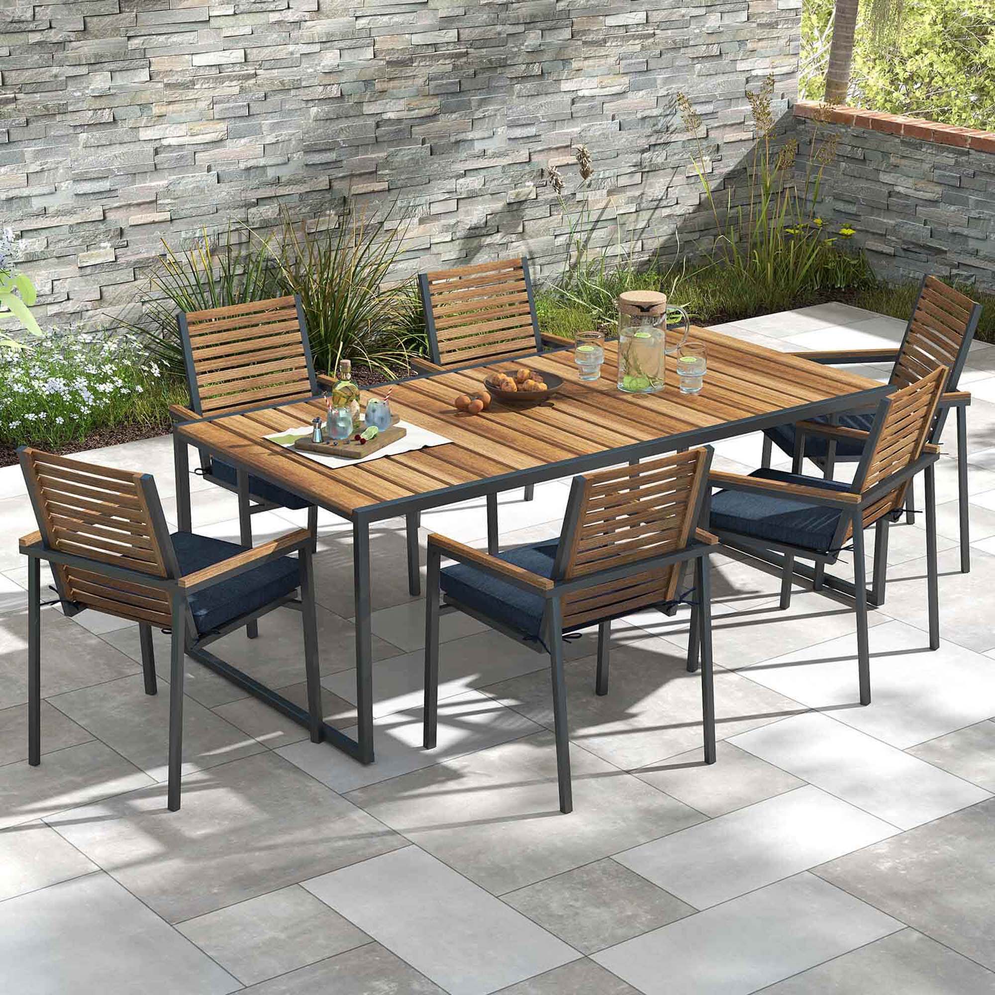 Alt View 4. Costway - Costway Outdoor Chair Cushion Set of 2 Waterproof Fade-Resistant Olefin Seat Cushions - Navy.