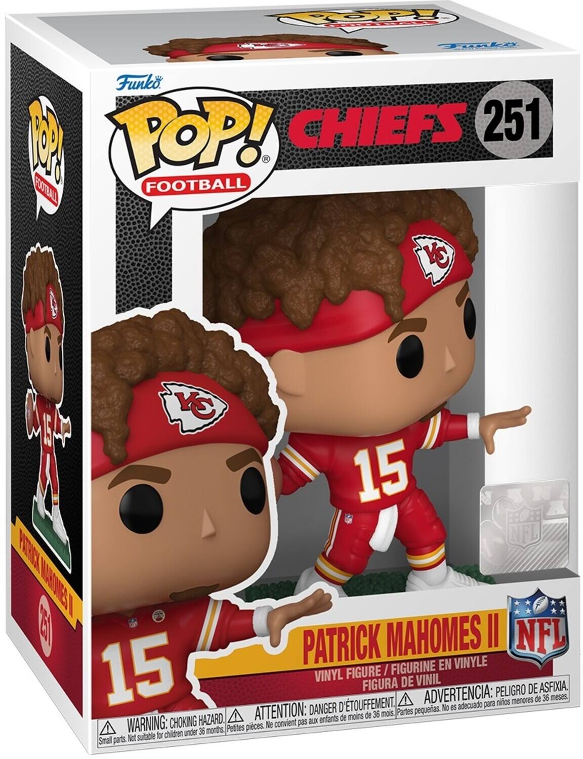 TOPY Tink  Funko B POP! CHIEFS 251 FOOTBALL FOOTBALL YO YC I5 15 NFL ATEL NAADSS  Ell PATRICK MAHOMES II NFL 15 / FIGURINE EN VINYLE VINYL FIGURE VINIL FIGURA DE ASFIXIA. ADVERTENCIA: PELIGRO DE menores de 36 meses. TOUFFEMENT. adecuado para nios ATTENTION: DANGER D Partes pequeas. No es de moins de 36 mois. WARNING: CHOKING HAZARD. convient pas aux enfants Petites pieces. Ne for children under 36 months, Small parts. Not suitable