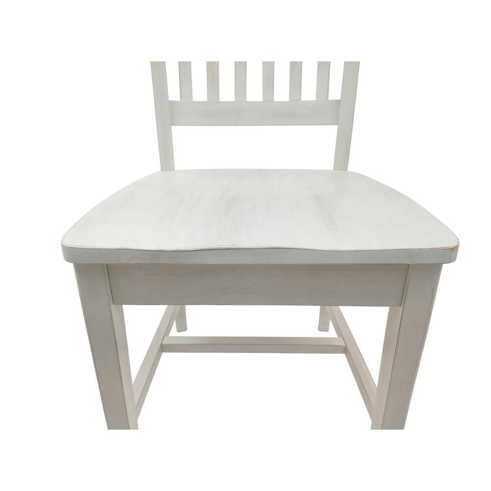Alt View 3. Carolina Chair & Table - Hudson Dining Chair - Whitewash - White.