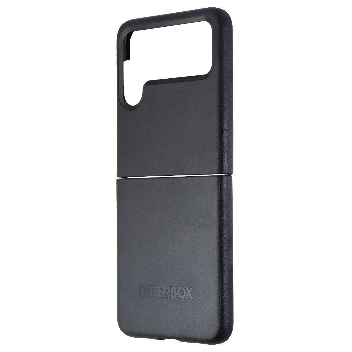Back. OtterBox - OtterBox Thin Flex Series Hard Case for Samsung Galaxy Z Flip3 5G - Black - Black.