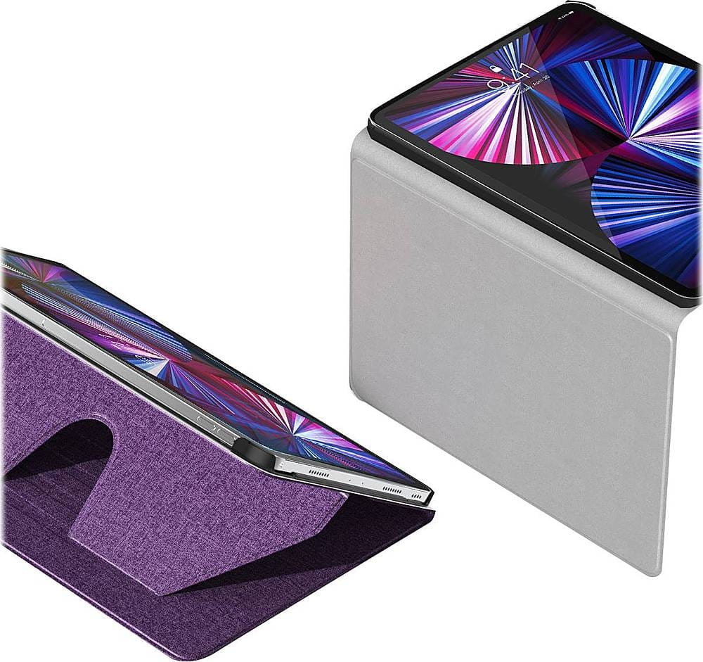 Alt View 14. SaharaCase - Indy Series Folio Case for Apple iPad Pro 11" (2nd, 3rd, and 4th Gen), iPad Air 11'' M3/M2 - Purple.