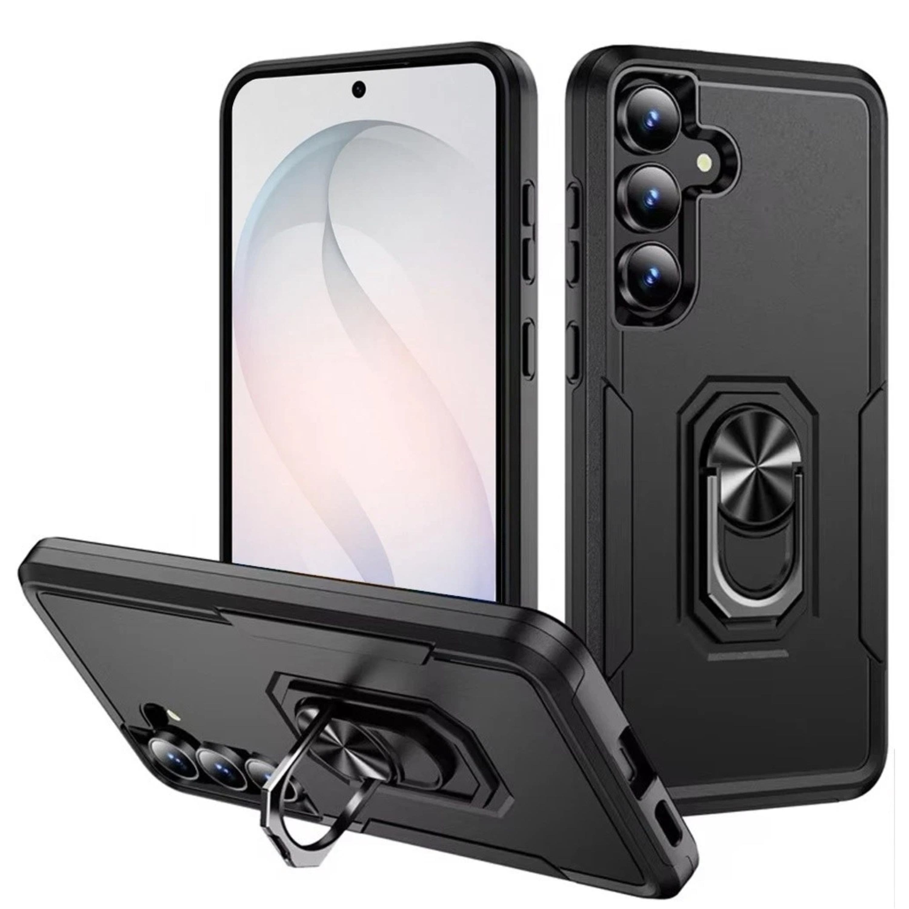 Kitcheniva - Fused Rugged With Metal Ring Stand Plus Tempered Glass For Samsung S26 FE - Black price history on PriceWatchPro