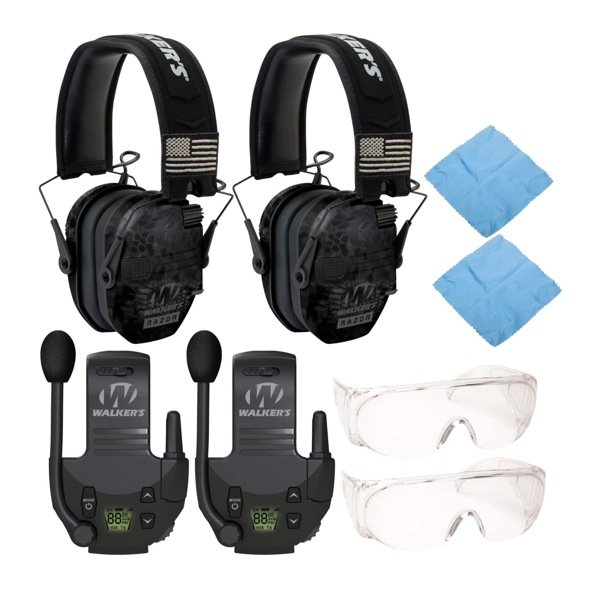 Walkers - Walker's Razor Slim Electronic Muff Patriot Series (Camo) (2-Pack) Bundle - Kryptek Camo price history on PriceWatchPro