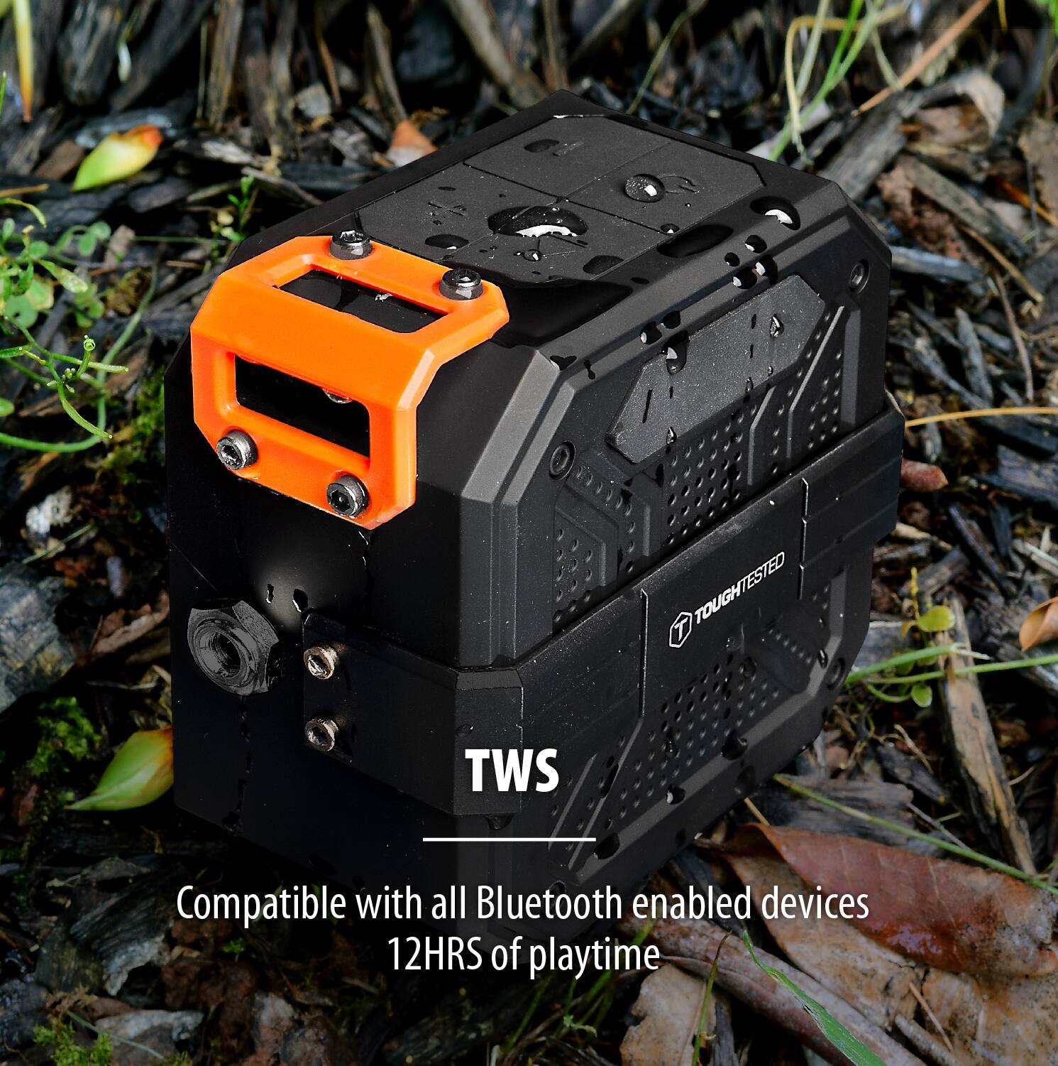 TWS  
Compatible with all Bluetooth enabled devices  
12HRS of playtime