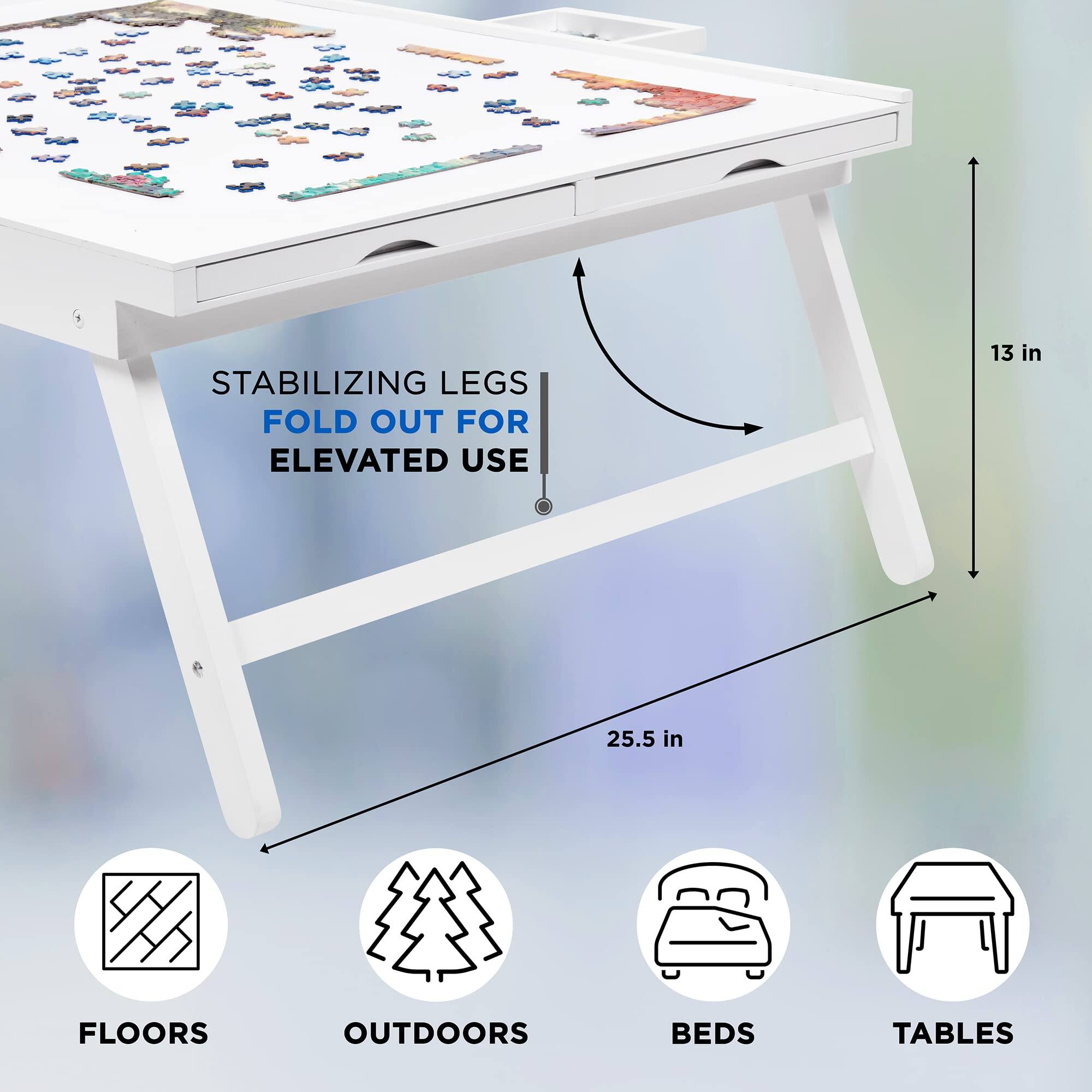 STABILIZING LEGS FOLD OUT FOR ELEVATED USE 13 in 25.5 in FLOORS OUTDOORS BEDS TABLES