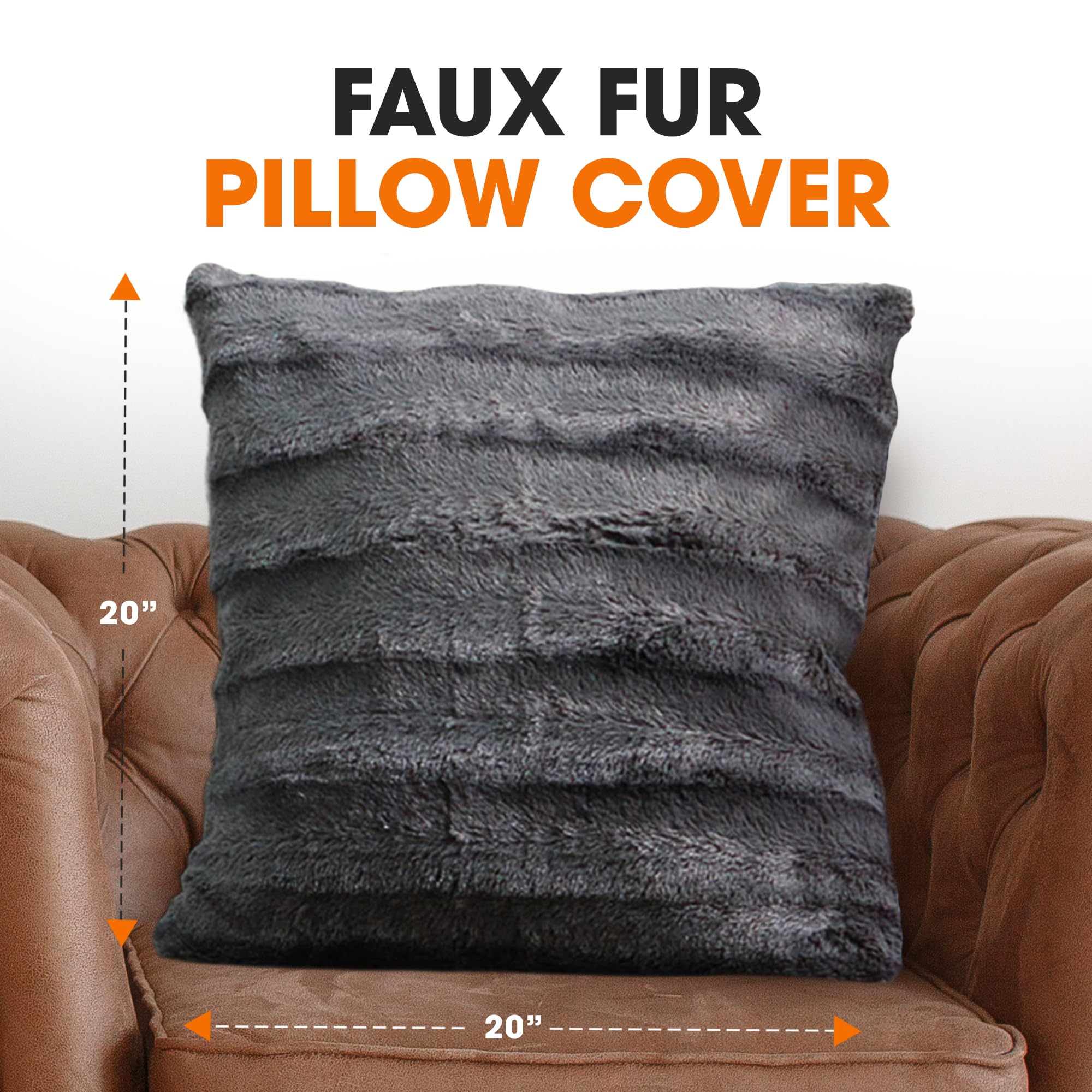 FAUX FUR PILLOW COVER

20" x 20"