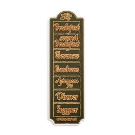 Silver Buffalo - The Lord Of The Rings Hobbit Daily Schedule Wooden Sign | 20 x 6 Inches - Multi-Colored