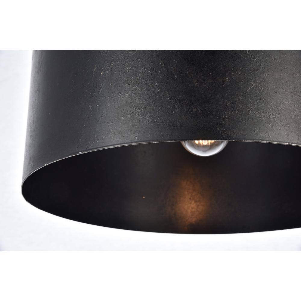 Alt View 1. Living District - Miro Collection Pendant D15 H9.25 Lt:1 Vintage Black Finish - Vintage Black.