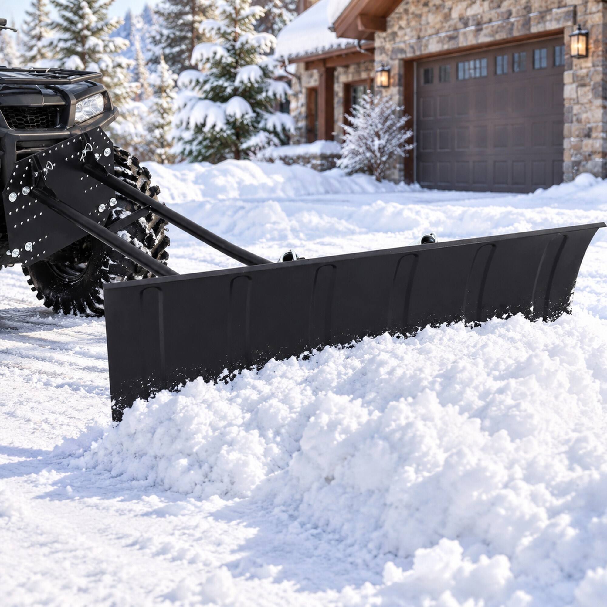 RYHNUYNE ATV Kit, 47 in Steel Blade, 5 Angle Adjustable, Quick Release ...