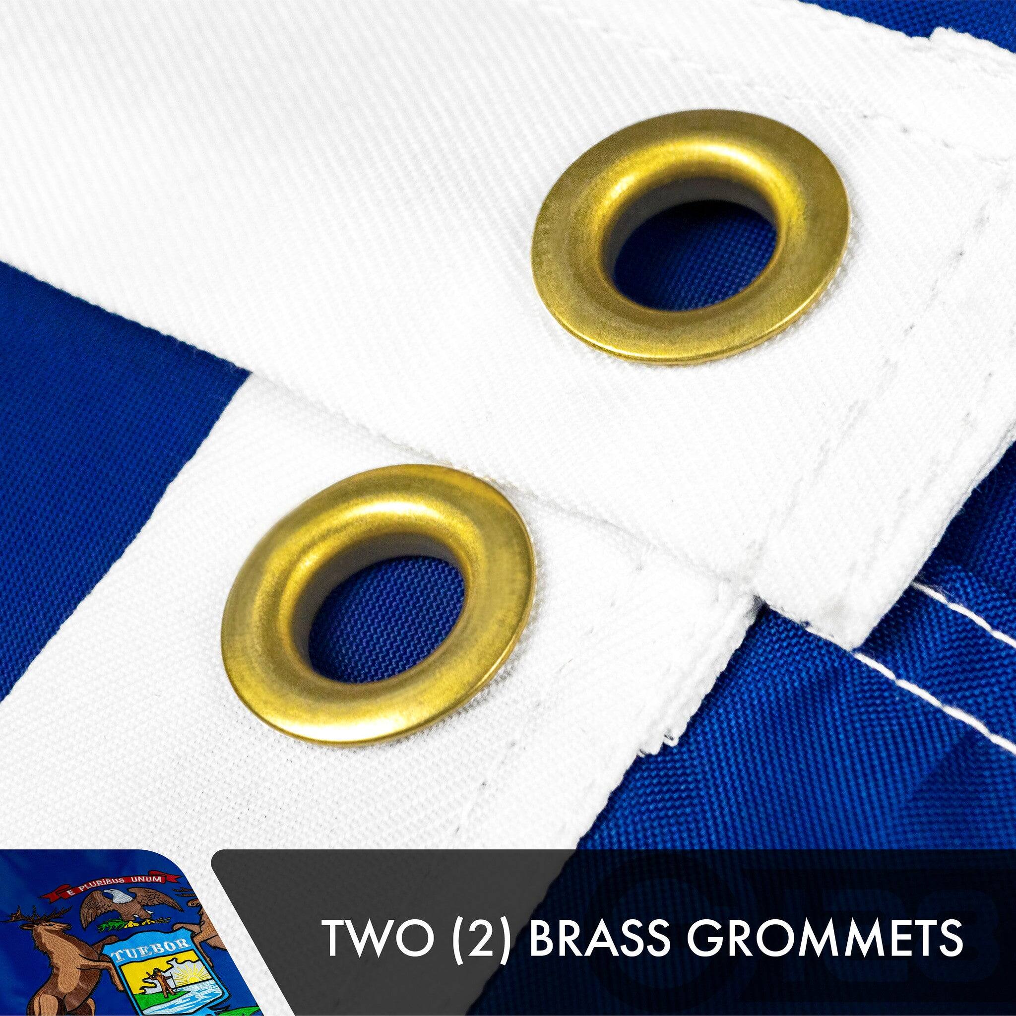 SPURA PLSRIRANE TUEBOR - TWO (2) BRASS GROMMETS