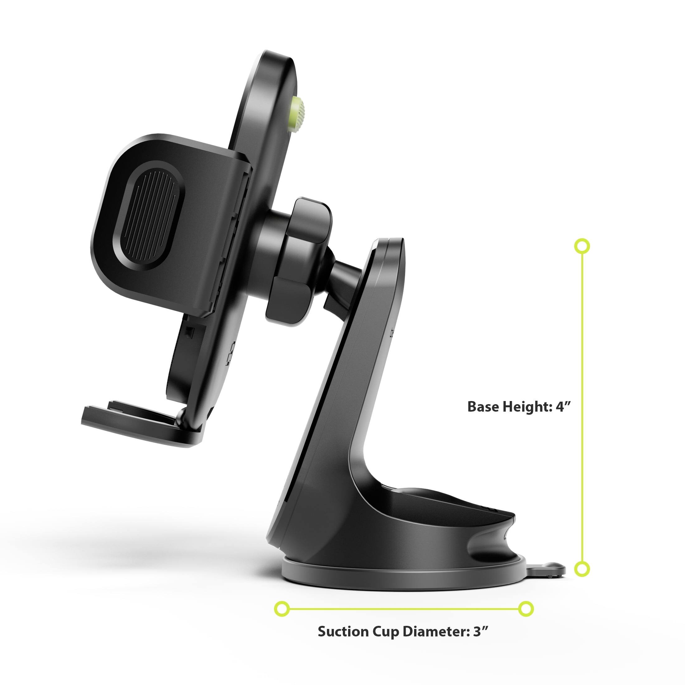 Base Height: 4"  
Suction Cup Diameter: 3"