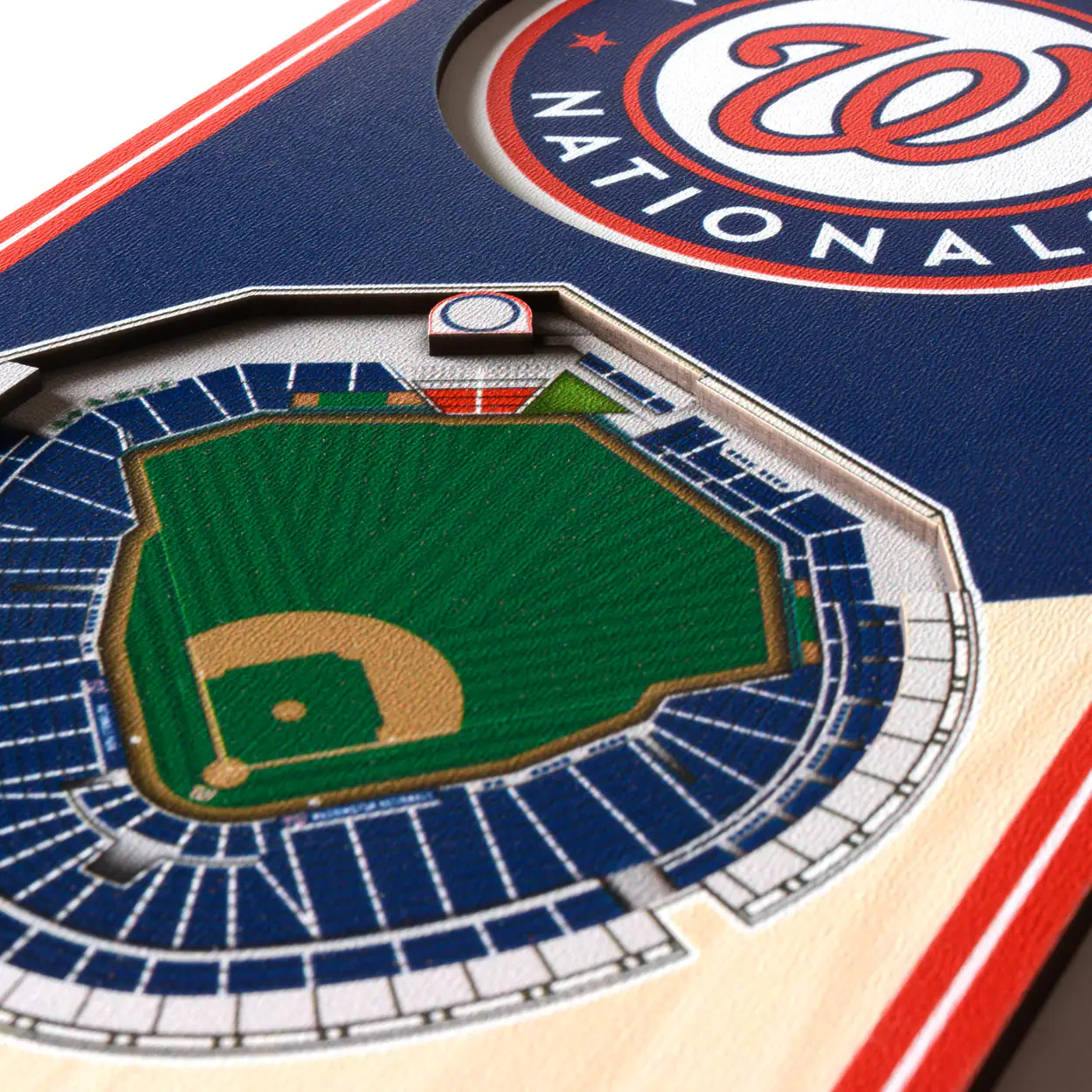 Alt View 1. YouTheFan - Washington Nationals 6'' x 19'' 3D StadiumView Banner - Multicolor.