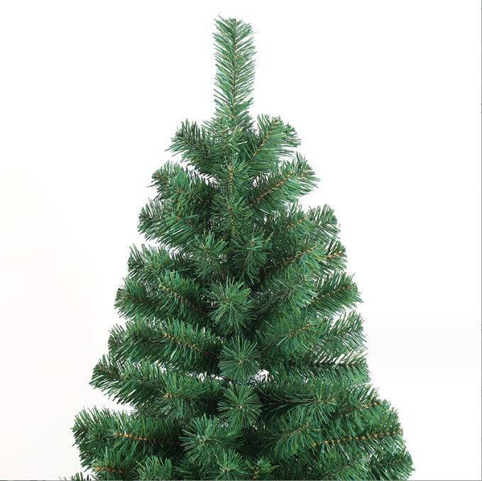 Alt View 1. BreeBe - 8ft Artificial Christmas Tree Full Natural Spruce PVC Fir Tree Foldable Metal Stand Unlit Green - Green.