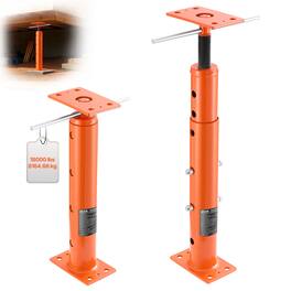 VEVOR - House Floor Jacks,2 Pack 19-36 Inch Height Range,18000 lbs Max Load Capacity, Adjustable Support Beam Basement Jack Post - Orange