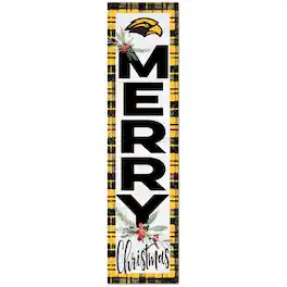 Jardine - Southern Miss Golden Eagles 12'' x 48'' Outdoor Christmas Leaner - White