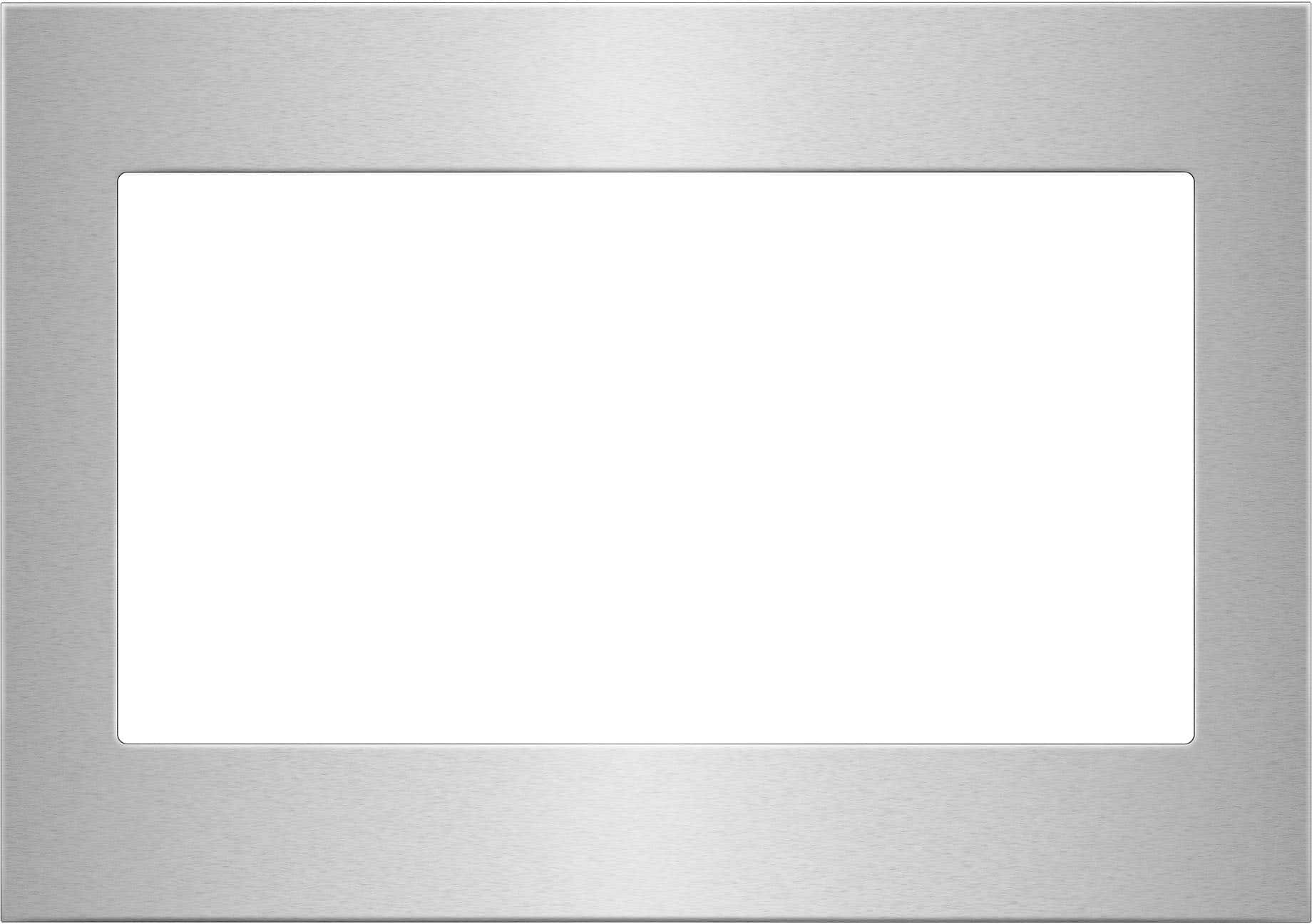 Front. Unbranded - 27 in. Trim Kit for 1.5 Cu. Ft. Countertop Microwave with Convection Cooking - Fingerprint Resistant Stainless Steel.