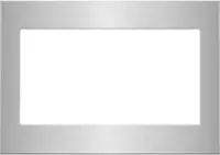 Front. Unbranded - 27 in. Trim Kit for 1.5 Cu. Ft. Countertop Microwave with Convection Cooking - Stainless Steel.