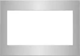 Unbranded - 27 in. Trim Kit for 1.5 Cu. Ft. Countertop Microwave with Convection Cooking - Stainless Steel