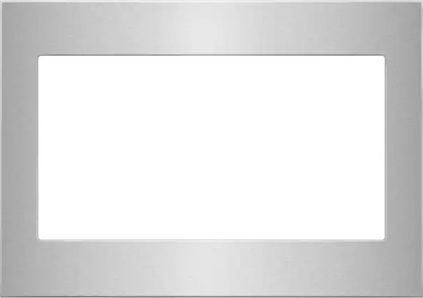 Front. Unbranded - 27 in. Trim Kit for 1.5 Cu. Ft. Countertop Microwave with Convection Cooking - Fingerprint Resistant Stainless Steel.