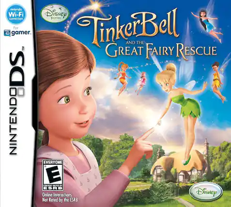 - Nintendo Wi-Fi Connection
- Disney Fairies
- Tinker Bell and the Great Fairy Rescue
- Nintendo DS
- For Gamer
- Everyone
- ESRB Rated E
- Online Interactions Not Rated by the ESRB - E (Everyone)