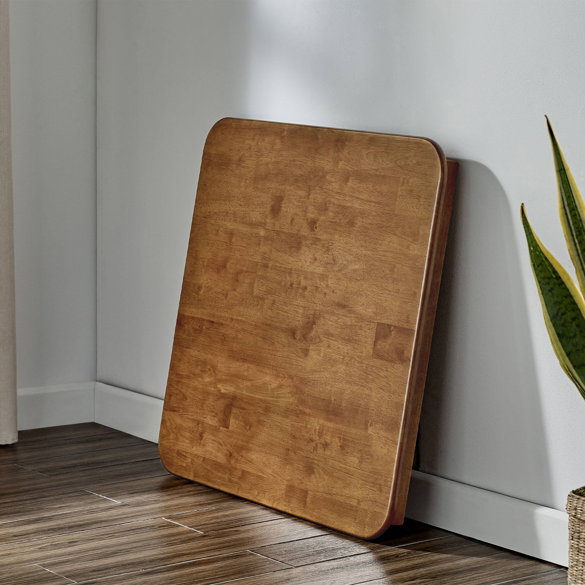 Alt View 4. Stakmore - Stakmore Straight Edge 32" Square Folding Card Table, Fruitwood Finish - Fruitwood.