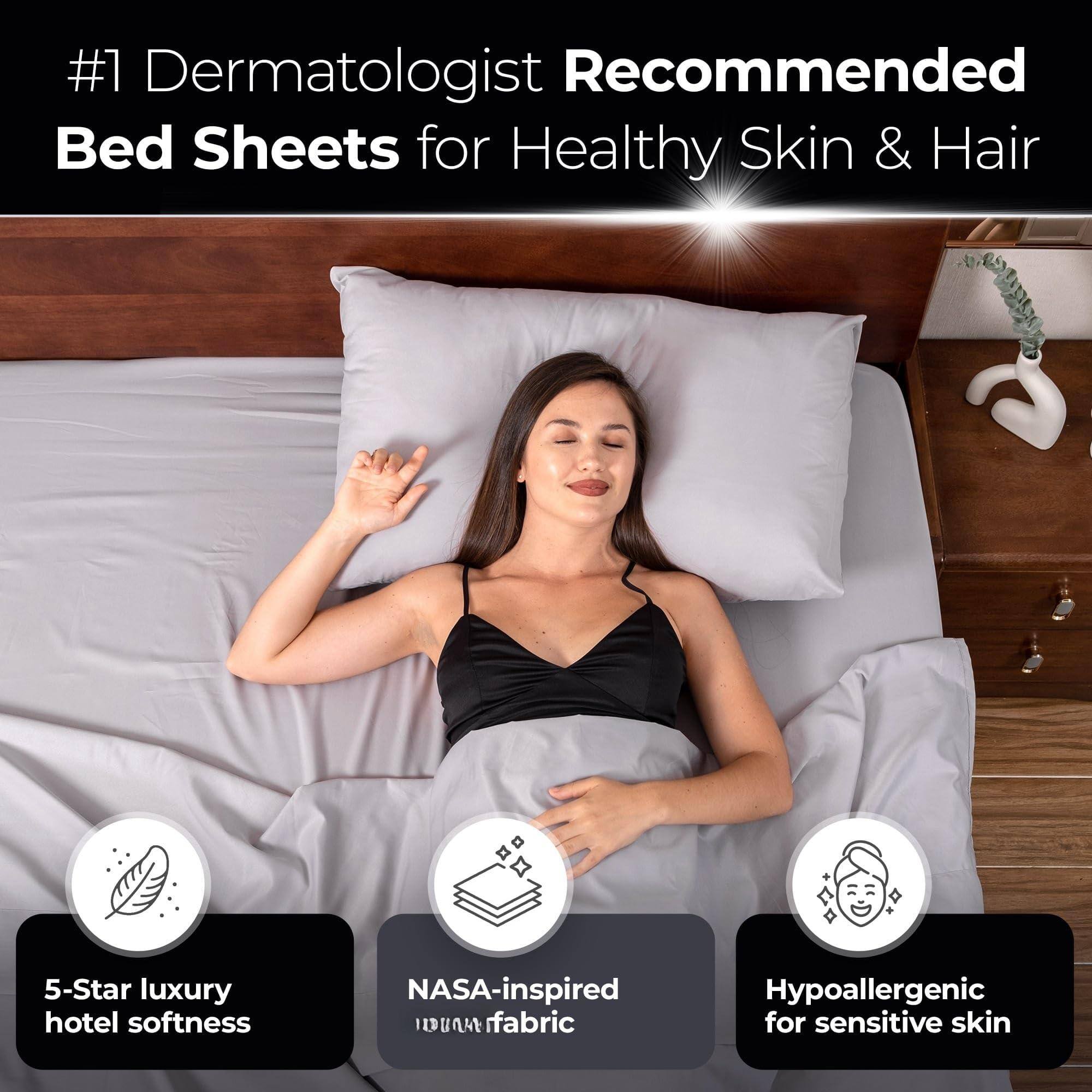 #1 Dermatologist Recommended Bed Sheets for Healthy Skin & Hair

- 5-Star luxury hotel softness
- NASA-inspired IDUAA fabric
- Hypoallergenic for sensitive skin