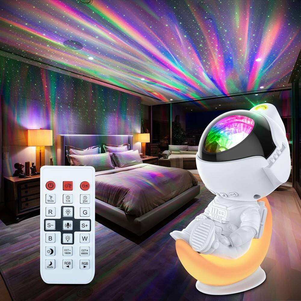 ACJPR - Astronaut Galaxy Projector – Dimmable LED Star Light, Remote & Timer