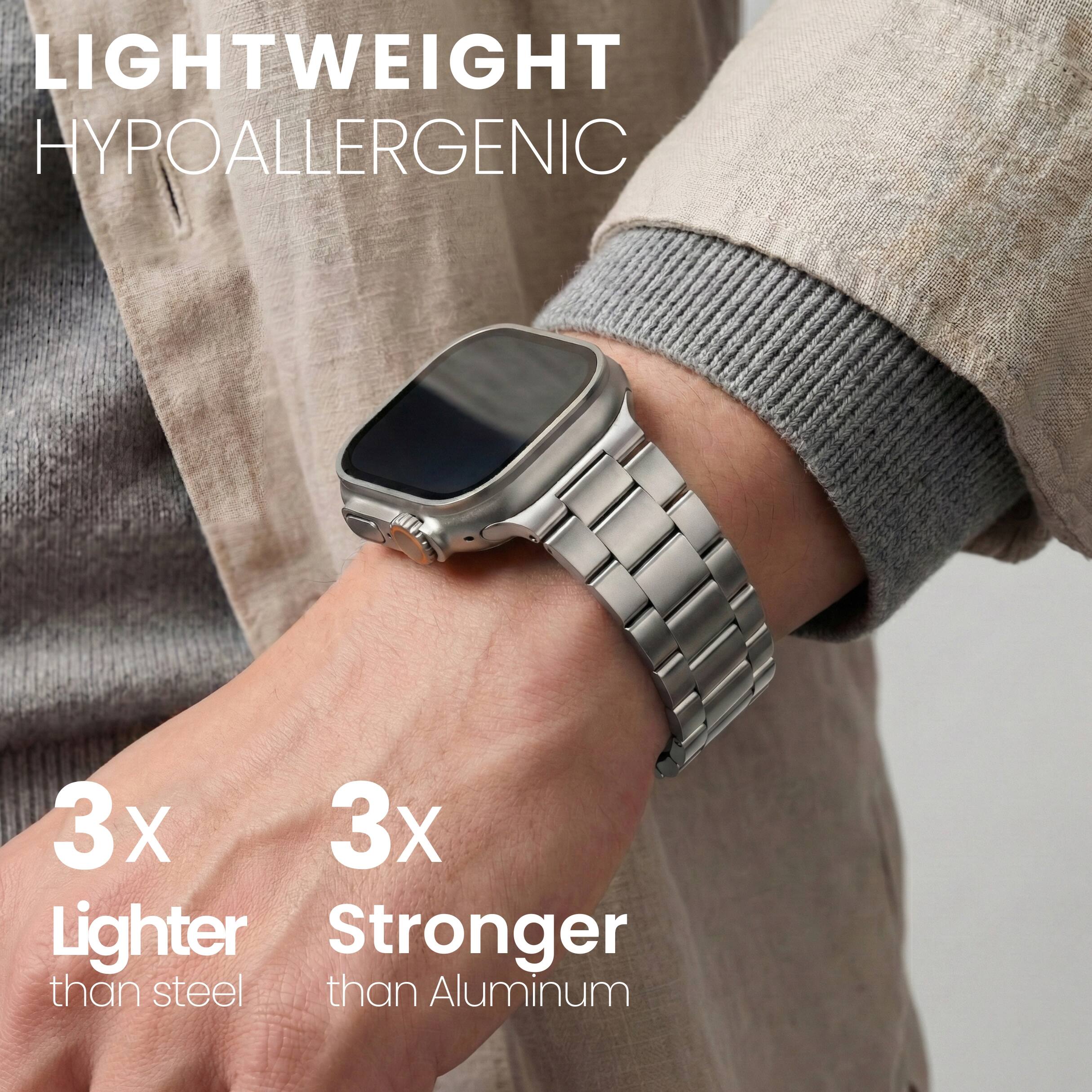 LIGHTWEIGHT  
HYPOALLERGENIC  

3x Lighter than steel  
3x Stronger than Aluminum