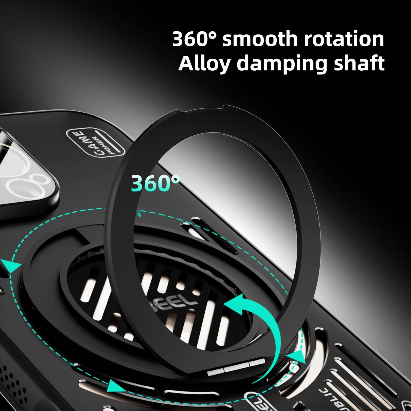 360° smooth rotation Alloy damping shaft
