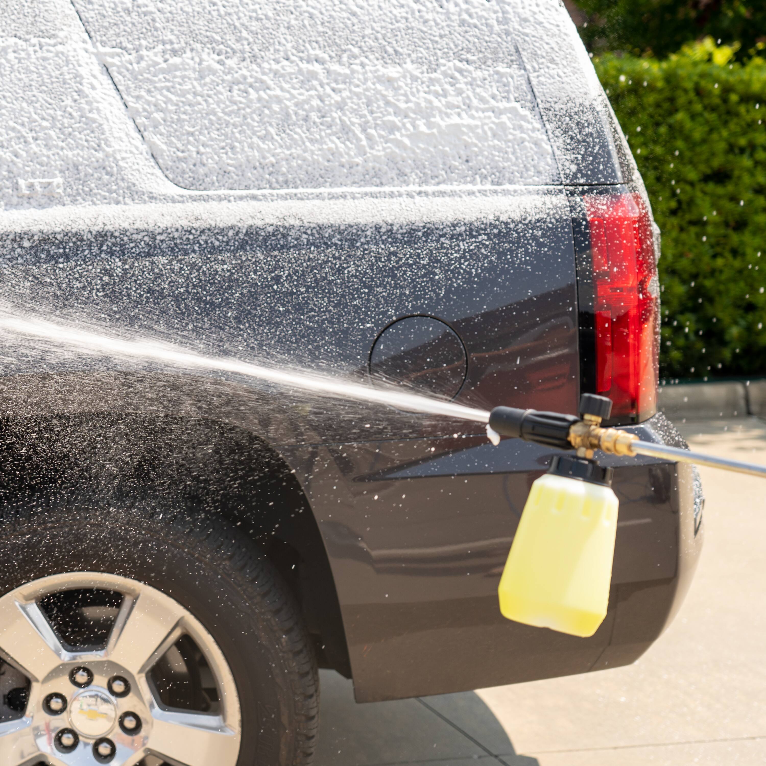 Alt View 24. Greenworks - Pressure Washer Foam Cannon Attachment - Grey.