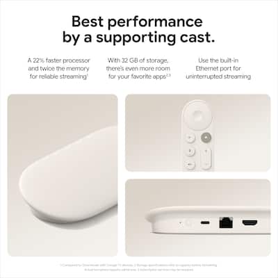 Google TV Streamer 4K Fast Streaming Device in 4K HDR 32 GB of Google TV Streamer 4K Fast Streaming Device in 4K HDR 32 GB of