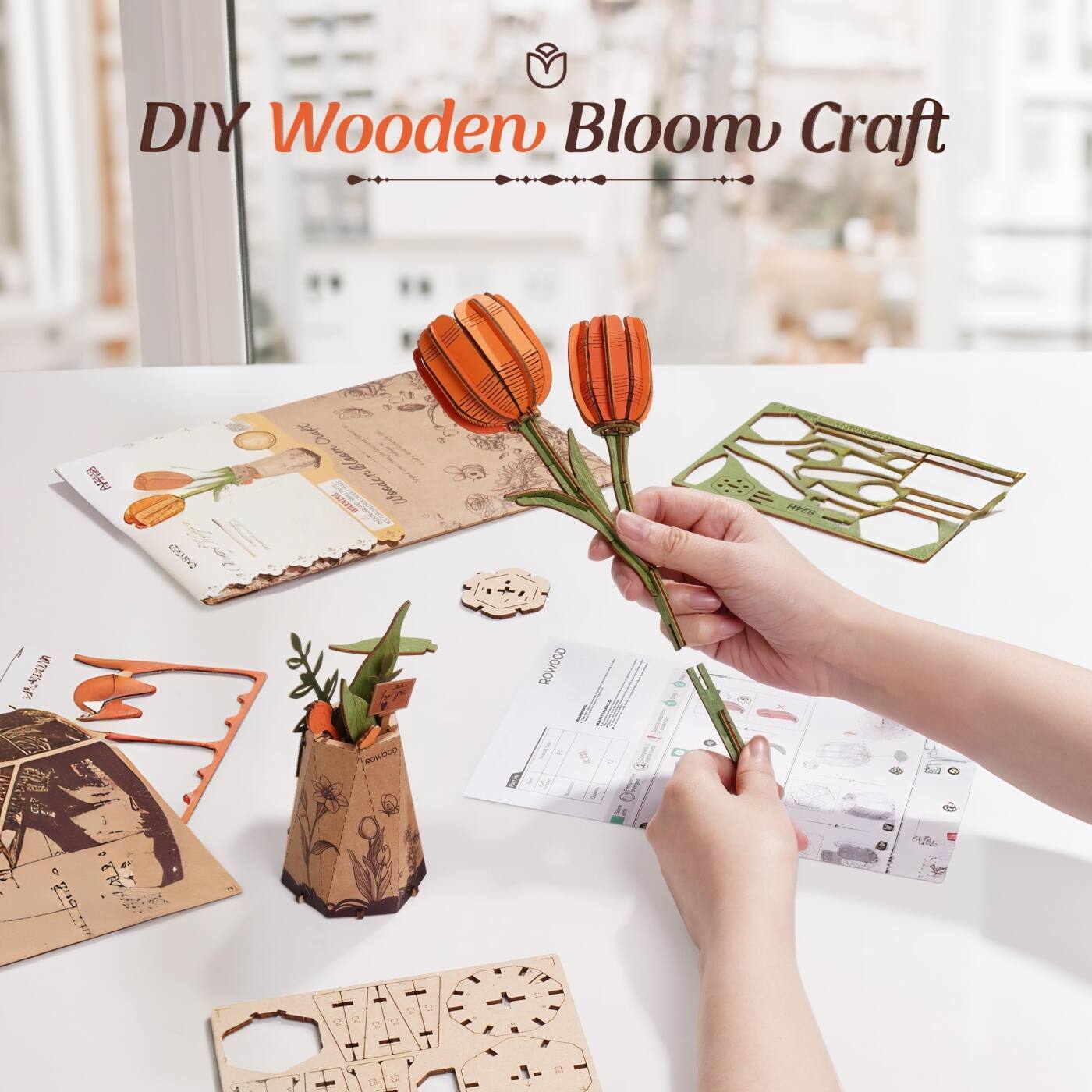 DIY Wooden Bloom Craft