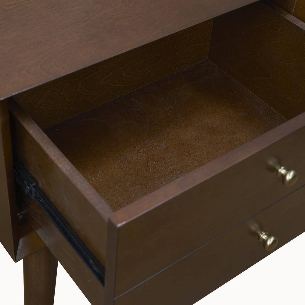 Alt View 4. Crosley Furniture - Landon Nightstand - Mahogany.