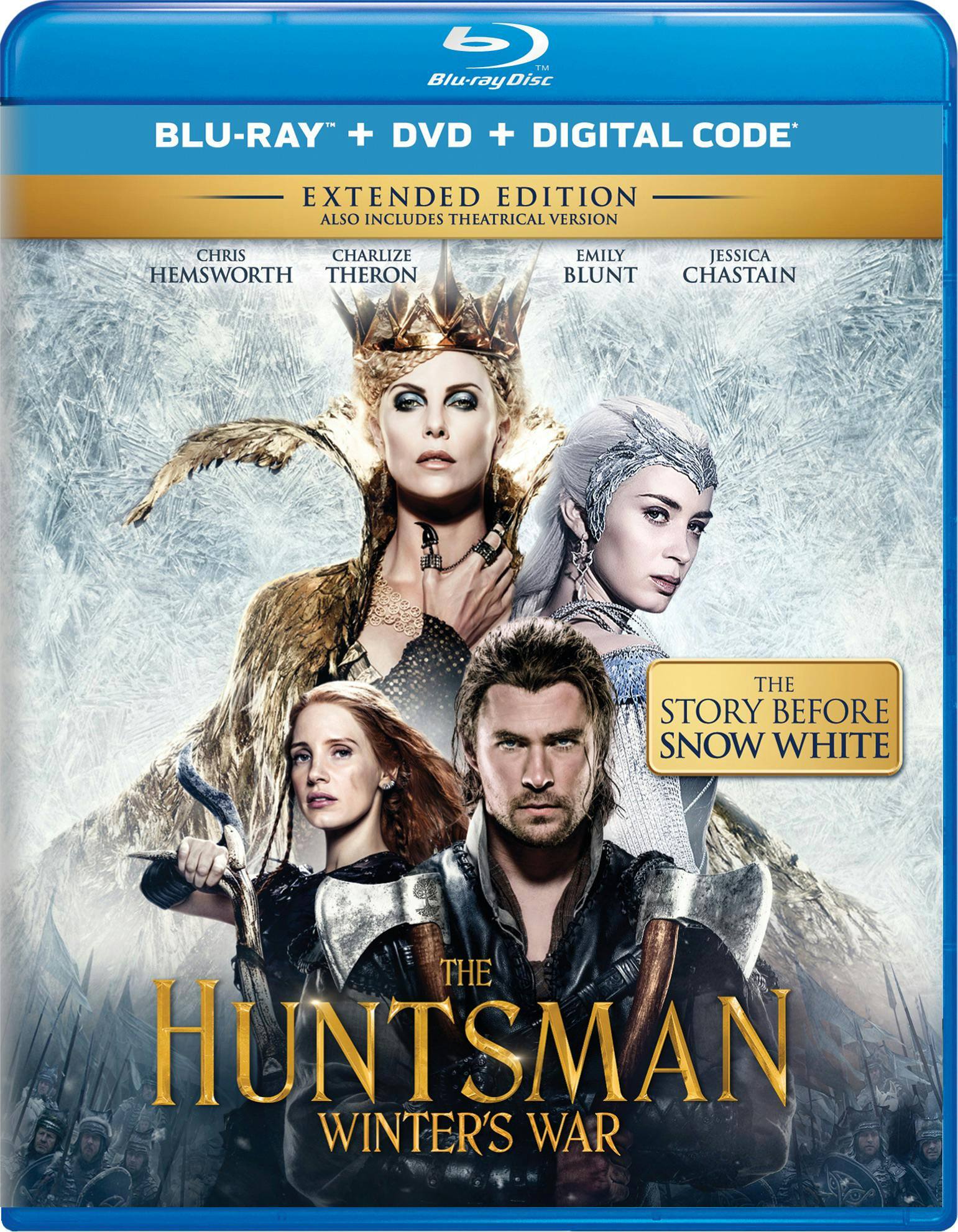 Front. The Huntsman: Winter's War (Extended Edition DVD) [Blu-ray].
