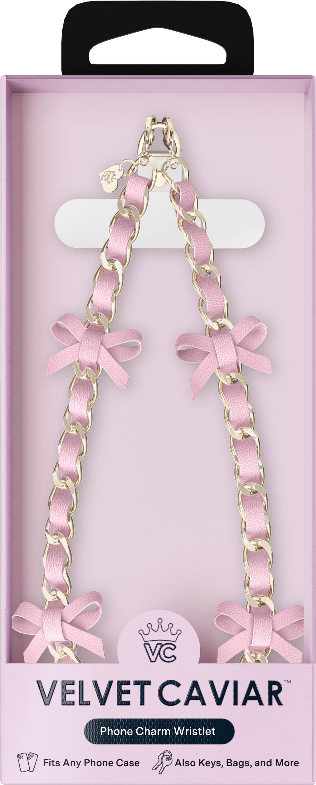 VELVET CAVIAR  
Phone Charm Wristlet  
Fits Any Phone Case  
Also Keys, Bags, and More