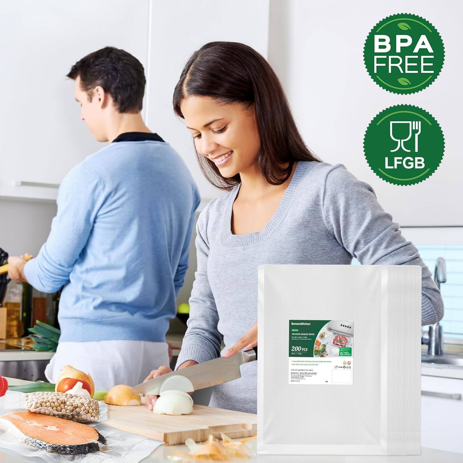 BPA FREE  
LFGB  
200 pcs  
Bumkitchen  
WAXED SEALING BAGS  
200 pcs  
50 x 30 cm