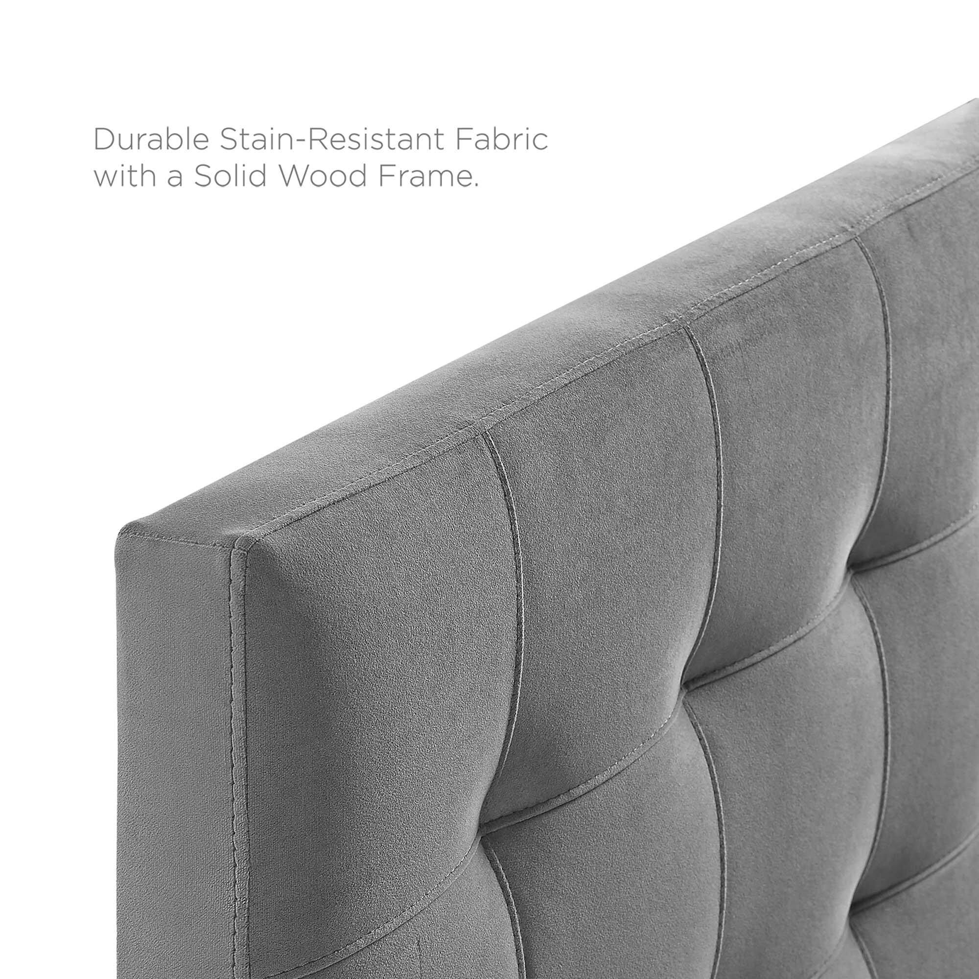 Durable Stain-Resistant Fabric with a Solid Wood Frame.
