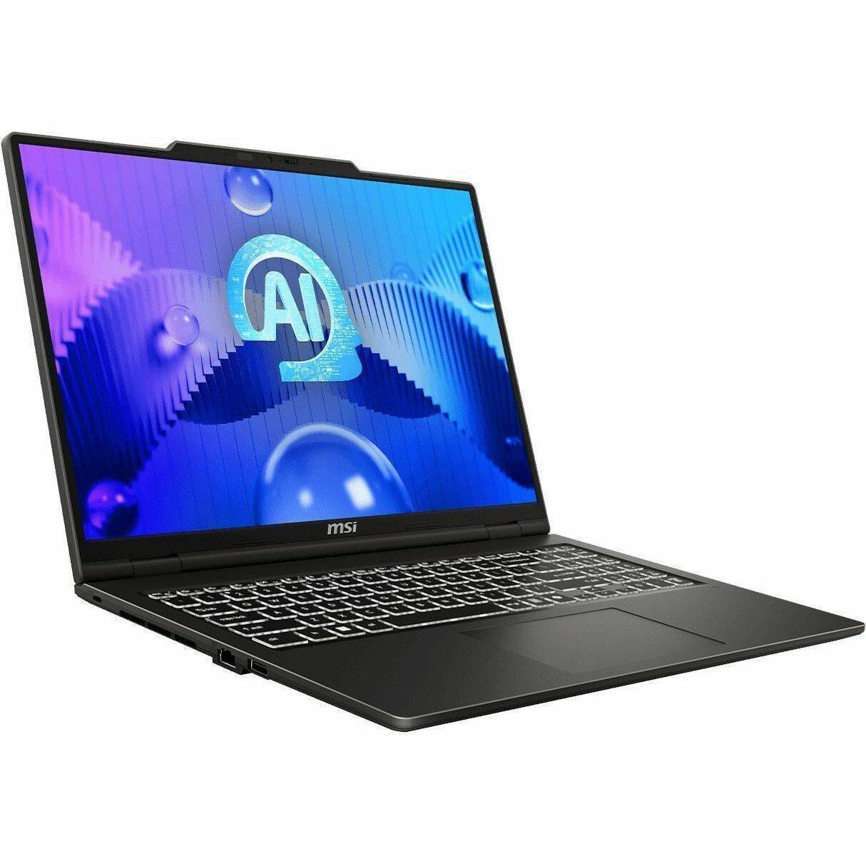 Alt View 8. MSI - MSI Venture 16 AI A1M Venture 16 AI A1MTG-048US 16" Touchscreen Notebook - Full HD Plus - 60 Hz - Intel Core Ultra 5 - Solid Gray.