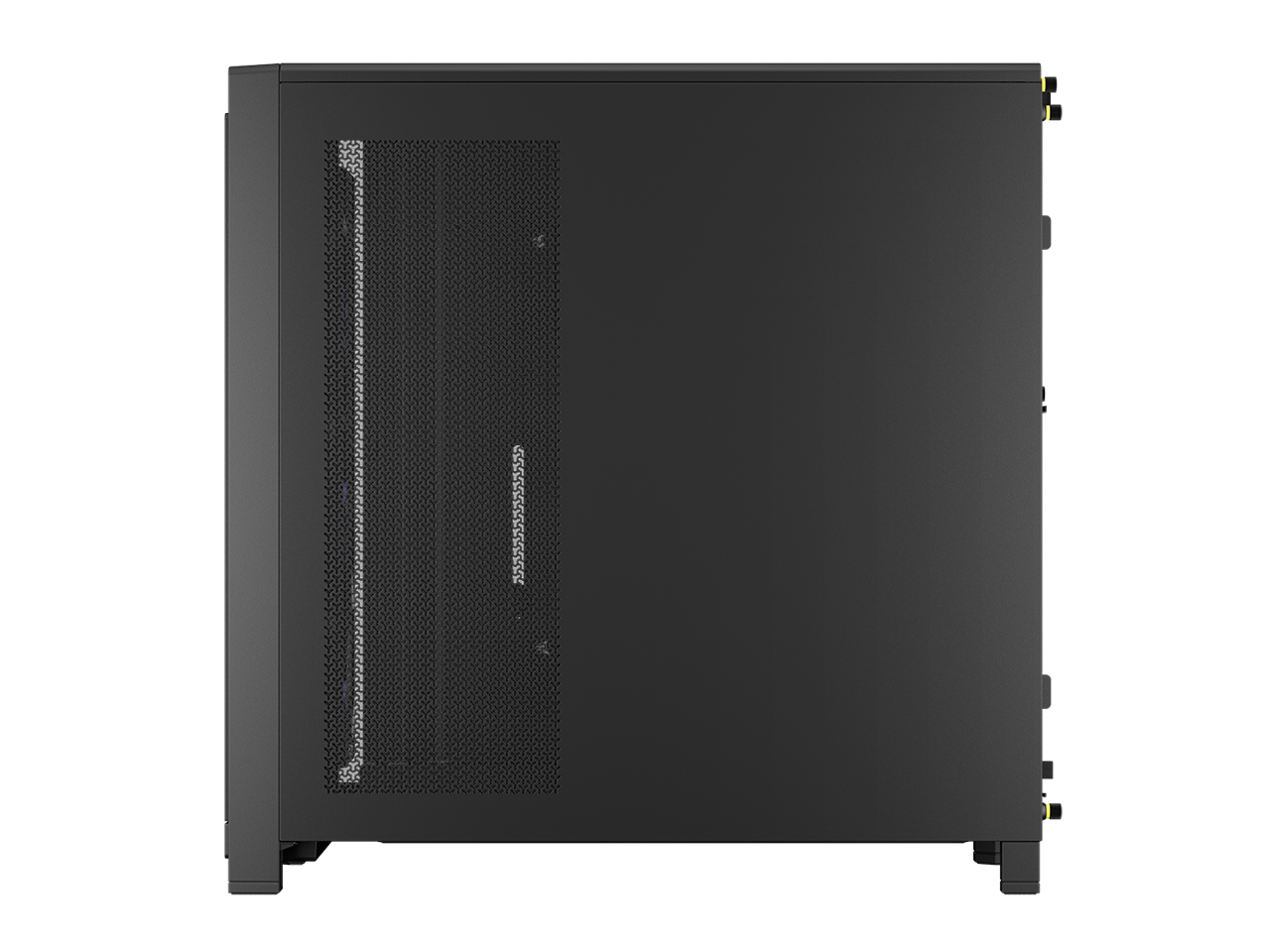 Alt View 5. CORSAIR - CORSAIR 4000X RS Mid-Tower Case, Black - RGB Front, 4x RS120 Fans, Dual 360mm Rad, ASUS BTF/MSI Zero - Black.