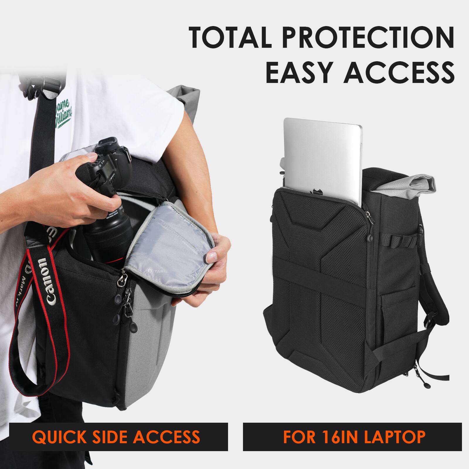 TOTAL PROTECTION  
EASY ACCESS  

QUICK SIDE ACCESS  

FOR 16IN LAPTOP