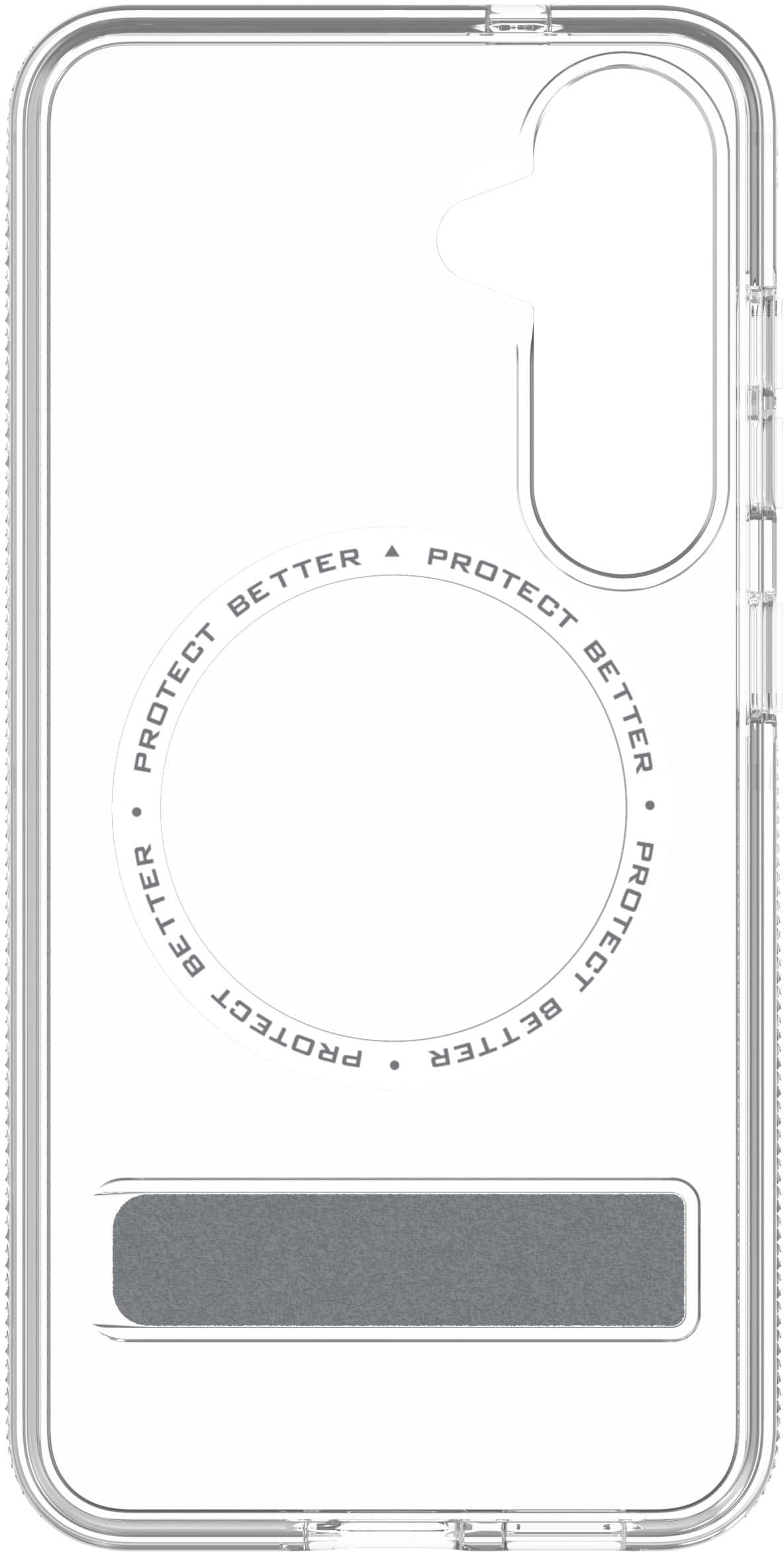 ZAGG - Crystal Palace Snap MagSafe Compatible Case w/ Kickstand for Samsung S25 - Clear - Front_Zoom