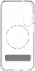 Front. ZAGG - Crystal Palace Snap MagSafe Compatible Case w/ Kickstand for Samsung S25 - Clear.