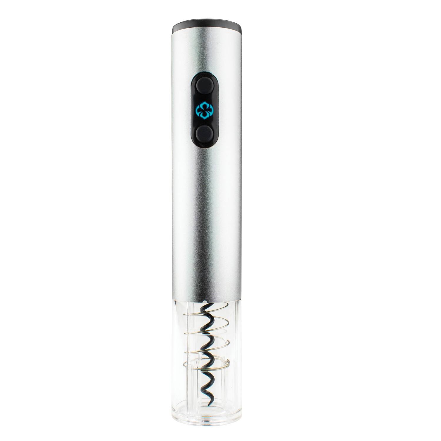 Angle. Brentwood - Brentwood Wa-2001s Electric Wine Bottle Opener With Foil Cutter, Vacuum Stopper, And Aerator Pourer - silver.